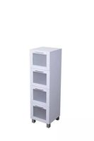 Badschrank mit 4 Schubladenschrank weiß