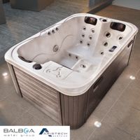 Outdoor Whirlpool TINO PRO Weiß 195cm x 127cm, Heizung, Hydromassage, zwei Pumpen, isoliert