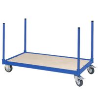 Rungenwagen mit 4 Halterohren, LxBxH 1000x500x755mm, Tragkraft 250 kg.