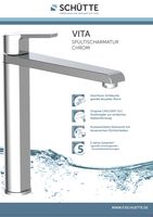 VITA Spültischarmatur, 360 Grad schwenkbarer Wasserhahn Küche, Küchenarmatur Chrom
