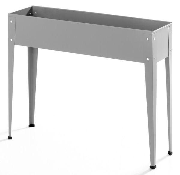 Metall-Hochbeet, ca. 60 x 27 x 45 cm - Grau