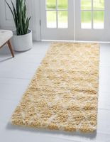 Teppich "Temara Shag" Läufer Gelb CA10367