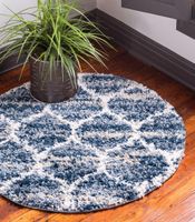 Teppich "Top Shag" Rund Blau CA10106
