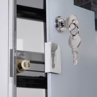 Medizinschrank Arzneischrank Erste Hilfe Schrank mit Schloss Edelstahl 30 x 18 x 50 cm
