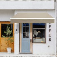 Markise Alu-Markise Aluminium-Gelenkarm-Markise 3x4m Sonnenschutz Balkon Beige