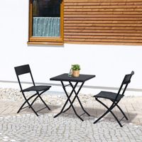 Bistroset Polyrattan 3tlg. Sitzgruppe Essgruppe Gartenmöbel Garnitur