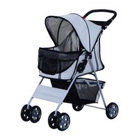 Hundewagen Hundebuggy Pet Stroller Hunde Buggy mit 4 Rolle in 4 Farben