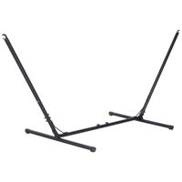 Hängemattengestell für Hängematte Hängemattenständer größenverstellbar (308–380) x 108 x 120 cm bis 120 kg Garten Strand Metall