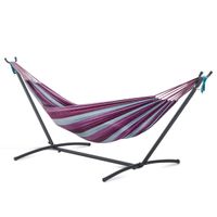 Hängemattengestell für Hängematte mit Haken Garten Strand Metall 280 x 120 x 110 cm bis 120KG