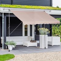 Markise Klemmmarkise Faltarm Handkurbel Balkon 3 x 1,5 m Alu Grün