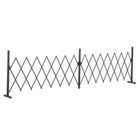 Scherengitter Absperrgitter ausziehbar 52-405cm Garten Alu Braun
