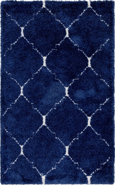 Teppich "Temara Shag" Rechteckig Marineblau CA10407