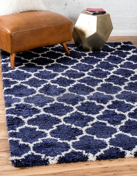 Teppich "Temara Shag" Rechteckig Marineblau CA10385
