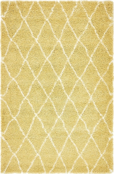 Teppich "Temara Shag" Rechteckig Gelb CA10370