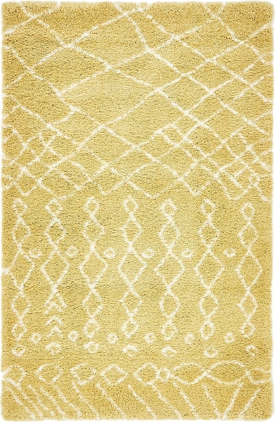 Teppich "Temara Shag" Rechteckig Gelb CA10345