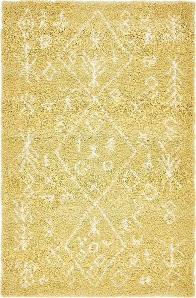 Teppich "Temara Shag" Rechteckig Gelb CA10320
