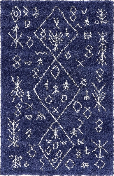 Teppich "Temara Shag" Rechteckig Marineblau CA10315