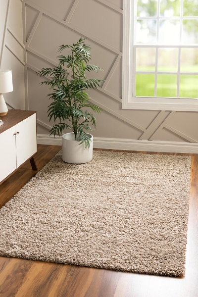Teppich "Shaggy Shag" Rechteckig Braungrau CA10543