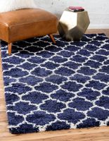 Teppich "Temara Shag" Rechteckig Marineblau CA10384