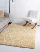 Teppich "Temara Shag" Rechteckig Gelb CA10369
