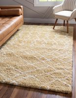 Teppich "Temara Shag" Rechteckig Gelb CA10344