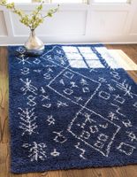 Teppich "Temara Shag" Rechteckig Marineblau CA10314