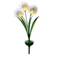 LED-Solar-Pusteblume - Weiße Köpfe