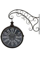 Wanduhr "British Museum", aus Metall
