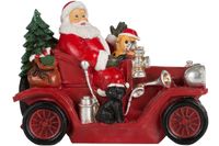 EOL- MyFlair Santa mit Oldtimer, LED Beleuchtung im Baum &