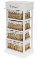 Kommode "Joana", 4 Körbe/1 Klappe - FSC