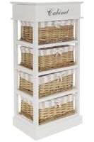 Kommode "Joana", 4 Körbe/1 Klappe - FSC
