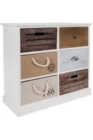 Kommode "Eliza", mit 6 Schubladen - FSC