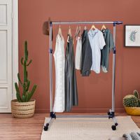 Garderobenständer Kleiderständer höhenverstellbar rollbar 0 Garderobe Ständer Stand Wäsche Klamotten Kleidung Kleidungsständer Aufbewahrung
