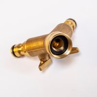 Wasserverteiler 2 Wege für 1/2' + 3/4' / Wasserhahnanschluss /Wasserhahnstecker