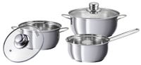 Edelstahl Kochtopfset BASILICO 5-tlg
