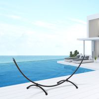 Hängemattengestell 3m Hängemattenständer mit Zugseil Garten Strand