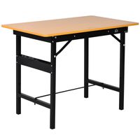 Werkbank zusammenklappbar Stahl, MDF Gelb+Schwarz