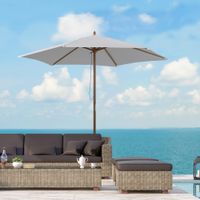 Sonnenschirm Polyester Creme Ø2,5 x 2,3 m