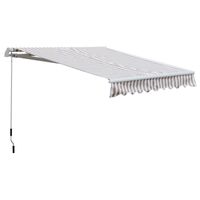 Markise Gelenkarmmarkise Handkurbel Sonnenschutz Alu Berge 3 x 2,5 m