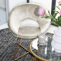 Samtstuhl SELESA Beige