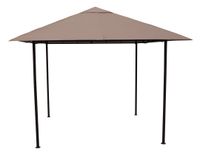 Antikpavillon Amalfi Flex 3 x 3 m Taupe Gartenpavillon Partyzelt