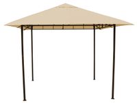 Antikpavillon Amalfi Flex 3 x 3 m Beige Gartenpavillon Partyzelt