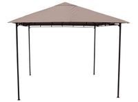 Pavillon Rimini Flex 3 x 3 m Taupe Party Zelt Antik Garten