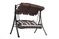 Hollywoodschaukel Portofino Polyrattan Relax Liege Schaukel Gartenliege