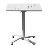 Klapptisch Sol aus pulverbeschichtetem Aluminium - Weiß