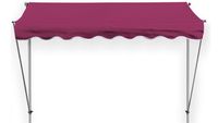 Klemmmarkise Ontario 205x130cm Bordeaux Balkonmarkise höhenverstellbar von 200 cm – 320 cm