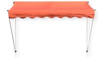 Klemmmarkise Ontario 255x130cm Orange Balkonmarkise höhenverstellbar von 200 cm – 320 cm