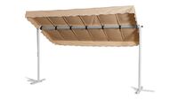 Standmarkise Dubai Beige 375 x 225 cm Terrassenüberdachung Raffmarkise Mobile Markise