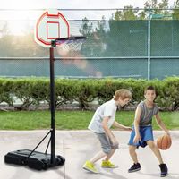 Kinder Basketballständer Basketballkorb höhenverstellbar mit Rollen