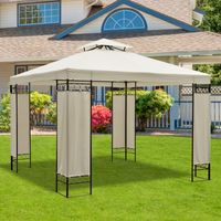 Ersatzdach für Metall-Gartenpavillon Partyzelt Pavillon Gartenzelt Dach 3x3